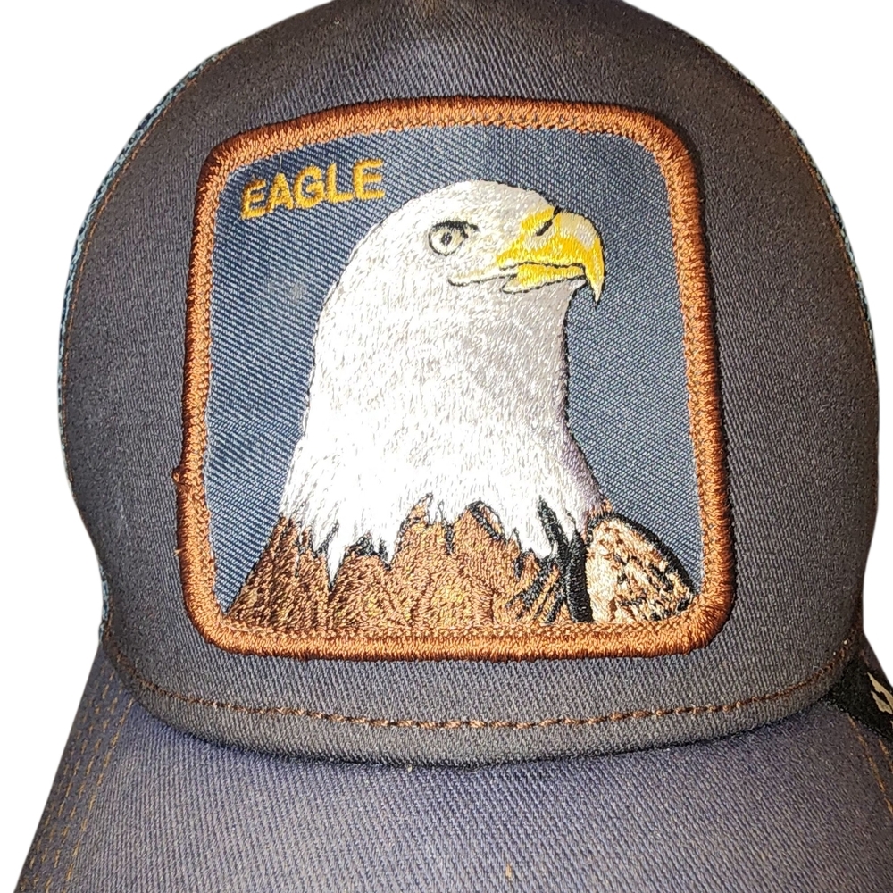 Source Unknown Blue Eagle Patch Hat - image 3